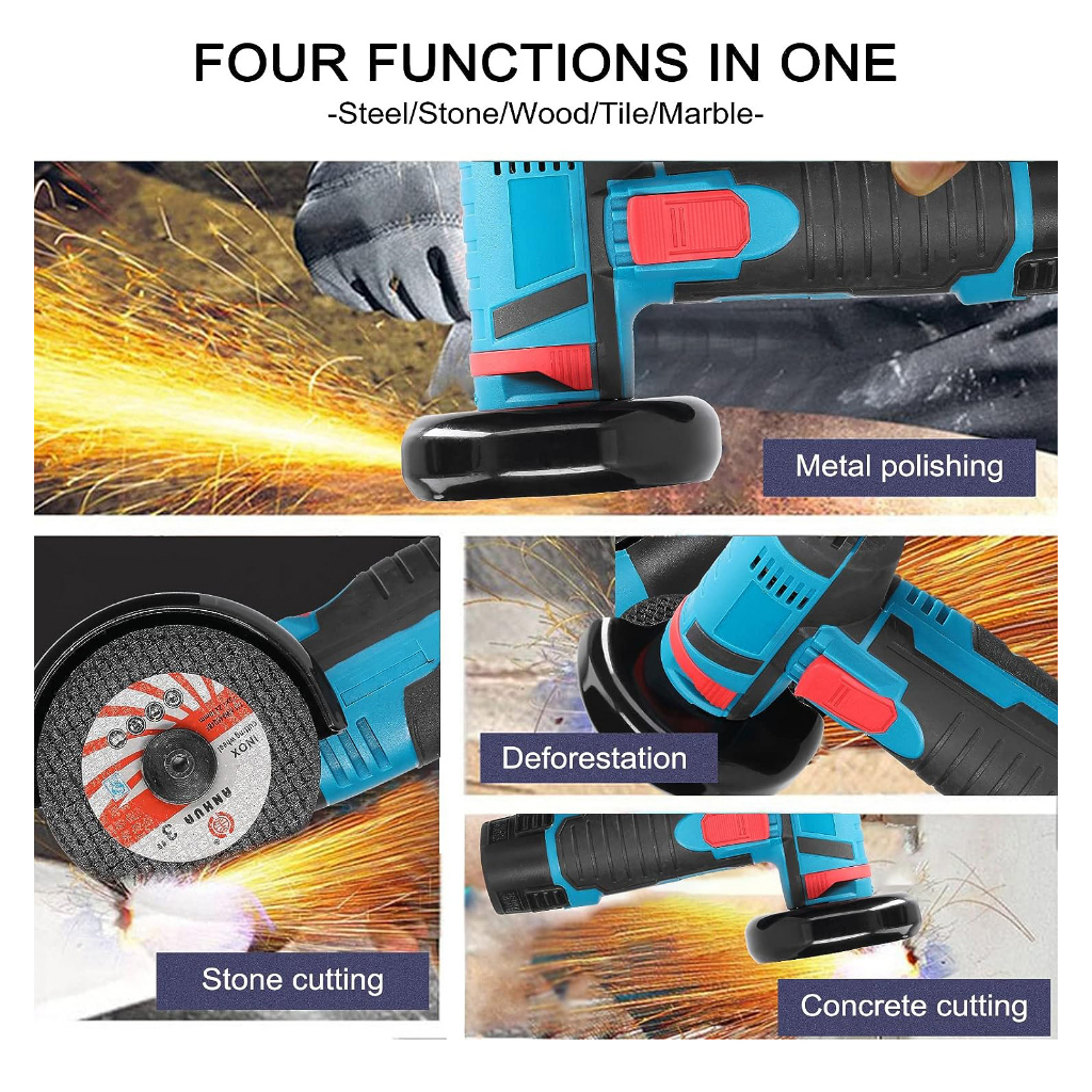 Máy mài góc cầm tay,Thân Máy mài pin,Mài Góc Điện,100% dây đồng,Bảo hành 12 tháng