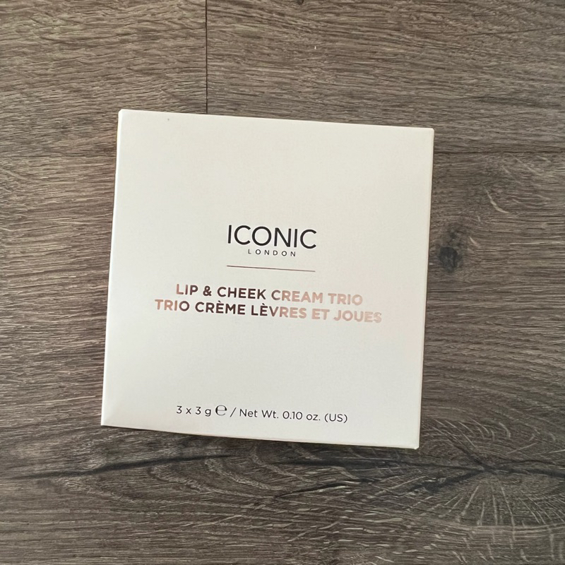 Bảng má hồng và son ICONIC LONDON Lip and Cheek Cream Trio