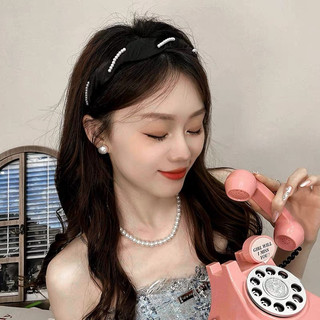 Băng đô cài tóc lụa satin lượn sóng