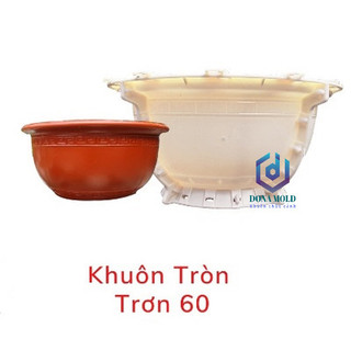 Khuôn đúc chậu cảnh ABS tròn 60 trơn ko đôn