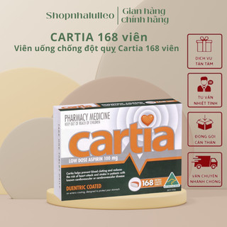 Viên chống đột quỵ Cartia 168 viên(hàng nội địa Úc)