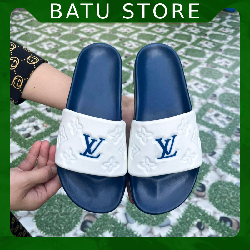 Dép nam LV quai ngang thời trang siêu mềm Batu Store
