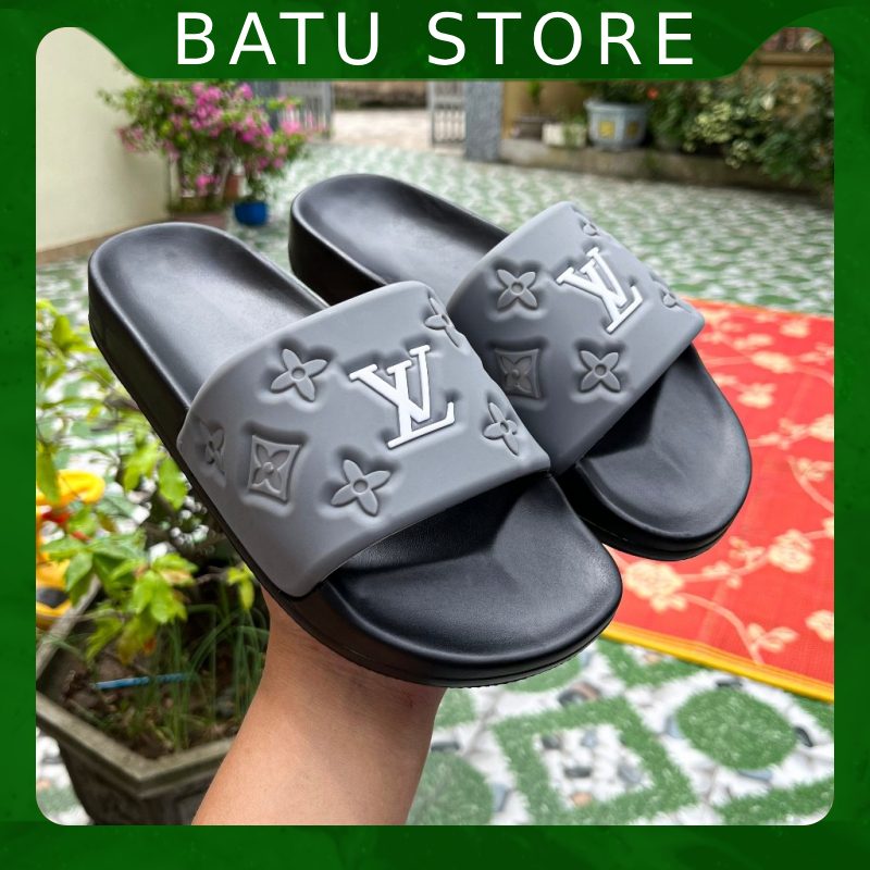 Dép nam LV quai ngang thời trang siêu mềm Batu Store