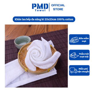 Khăn lau bếp đa năng bát đĩa cốc chén bàn ghế Cotton hàng Xuất khẩu rất thấm nước, không ra bụi lông nhanh khô, lau sạch