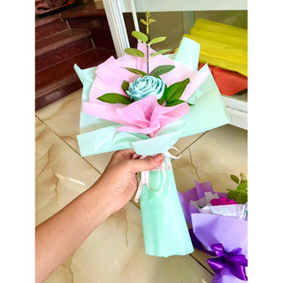 bó 1 bông hoa hồng giấy