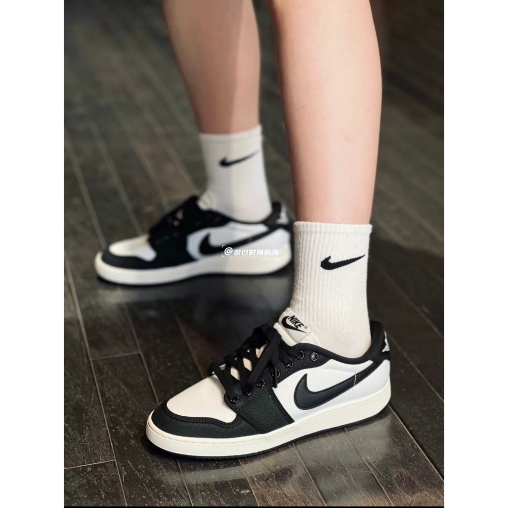 Giày Air Jordan 1 KO Low Black White
