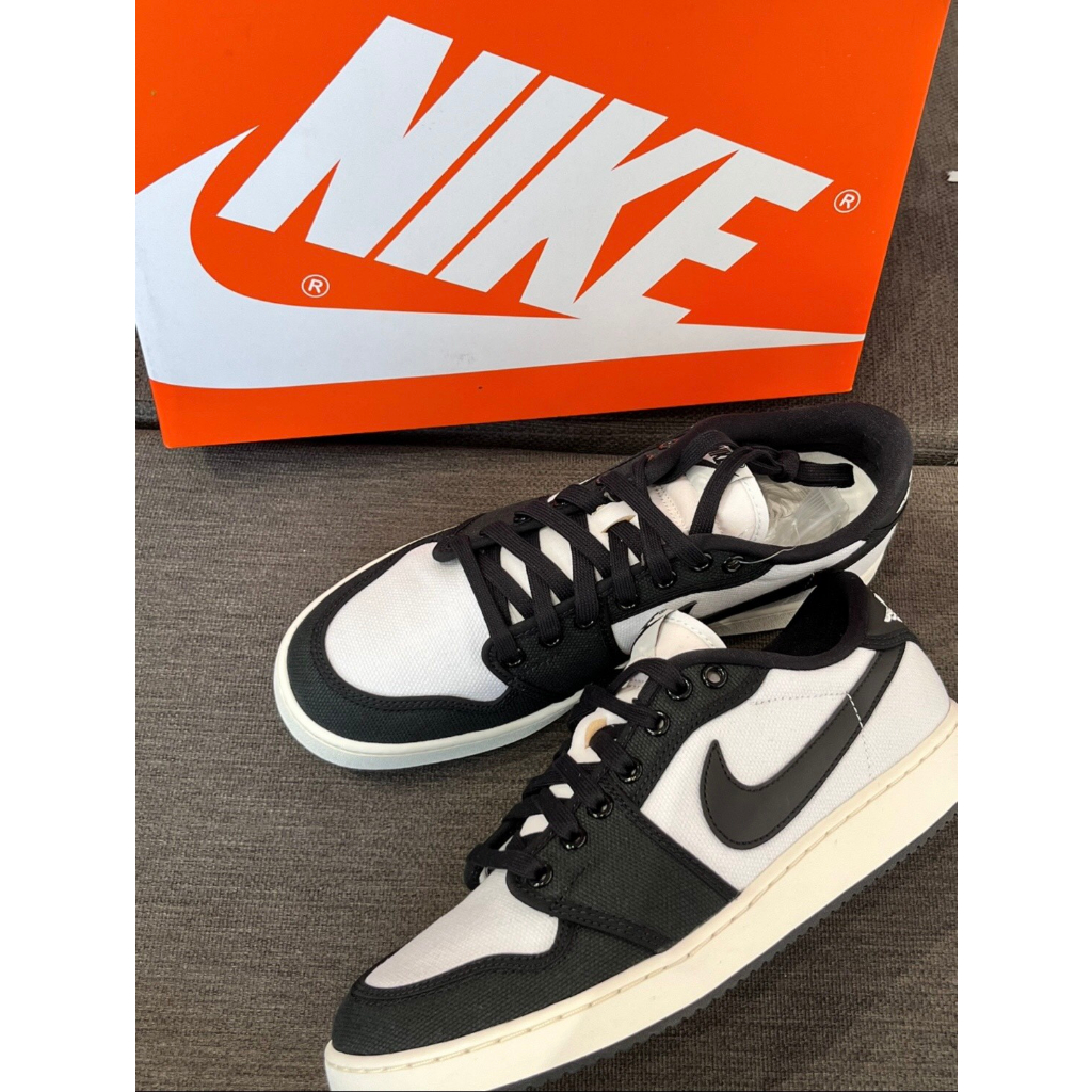 Giày Air Jordan 1 KO Low Black White