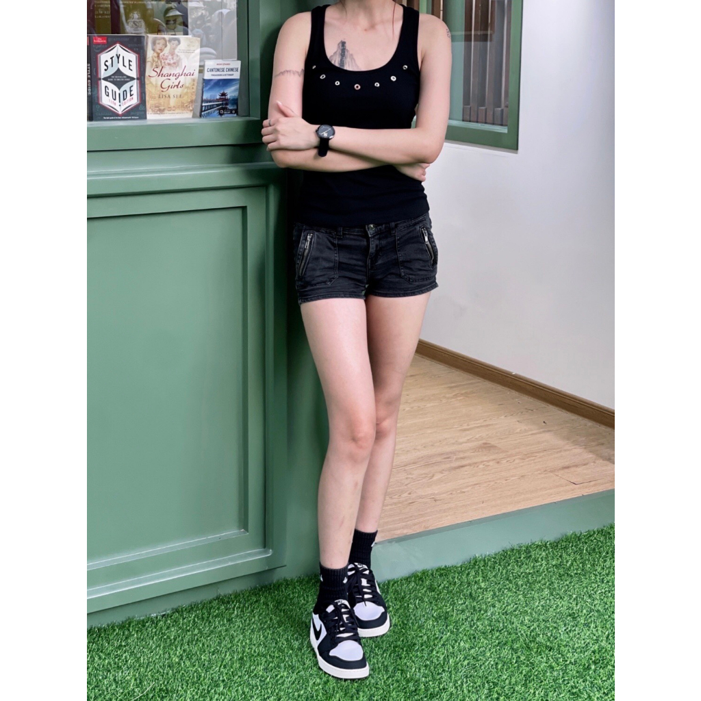 Giày Air Jordan 1 KO Low Black White