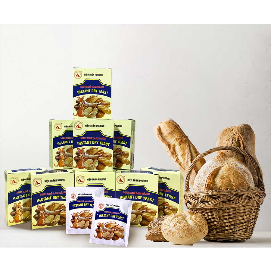 Men khô làm bánh mì, men nở làm bánh gói nhỏ 10g tiện dụng