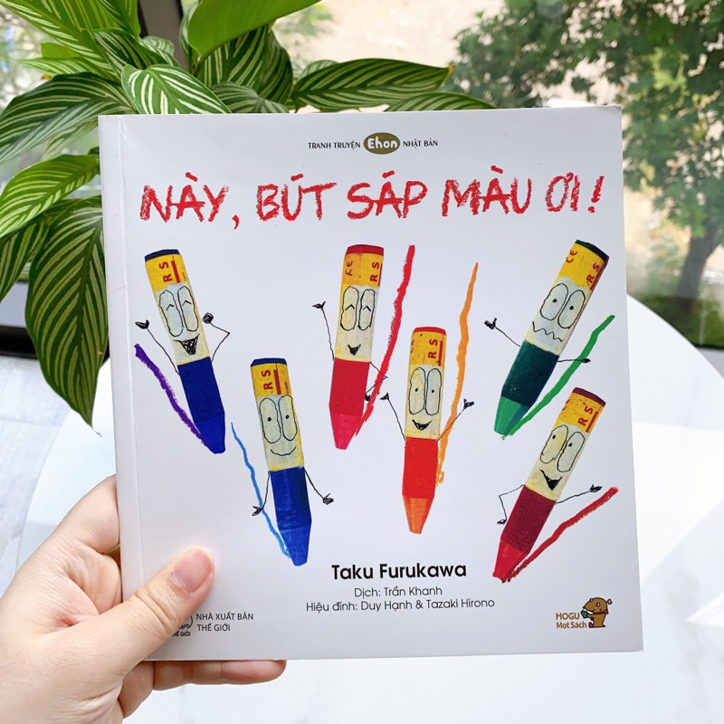 Sách Ehon cho bé 0 2 tuổi - Này bút sáp màu ơi! (Tranh truyện ehon Nhật Bản cho bé) | BigBuy360 - bigbuy360.vn