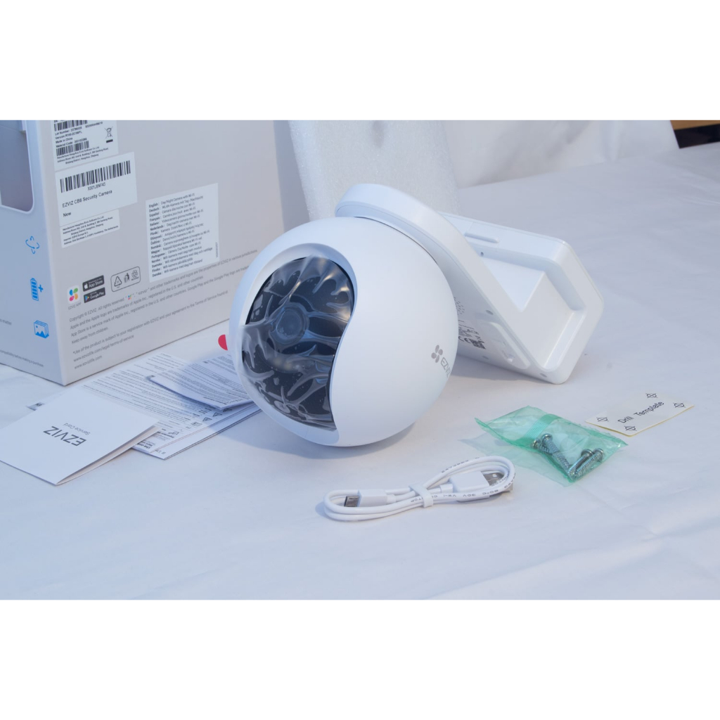 Camera wifi pin năng lượng mặt trời chính hãng, Ezviz Cb8 3MP 2K, đàm thoại, màu ban đêm