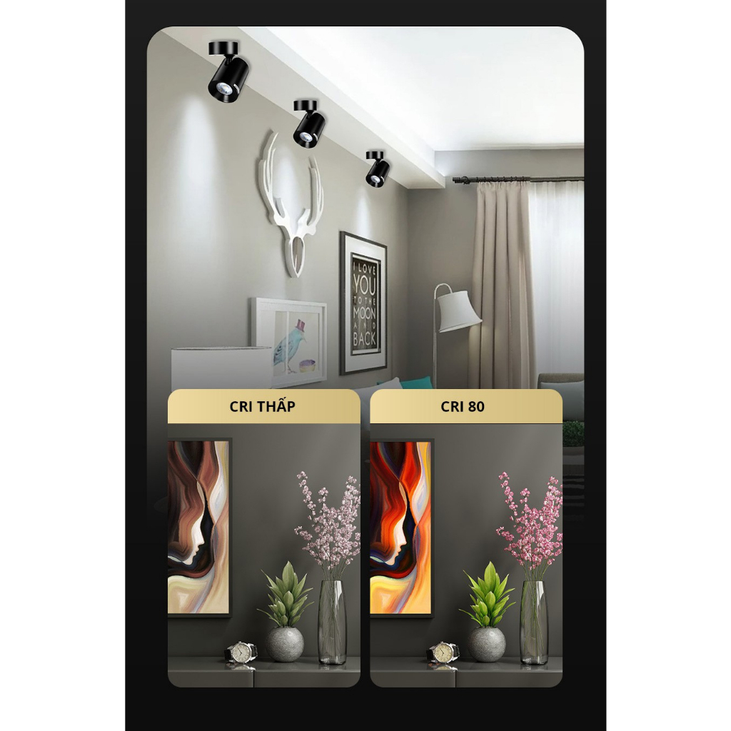 Đèn rọi ray Đèn chiếu điểm Spotlight PANASONIC 7W Loại gắn thanh ray