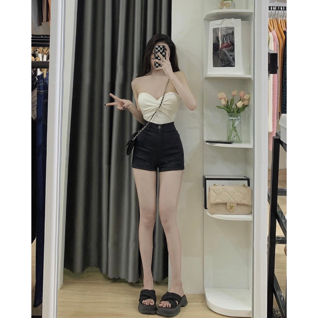 Quần short vải umi co dãn 4 chiều siêu tốt nâng mông  mặc thoải dưới  / Shyn.closet