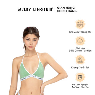 Áo Ngực Thể Thao Nữ Không Gọng Cổ Chữ V Melange Active Miley Lingerie Màu Xanh BRM07012