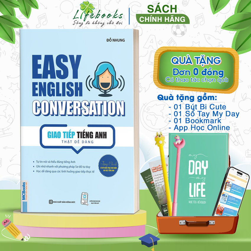 Easy English Conversation - Sách Học Giao Tiếp Tiếng Anh Thật Dễ Dàng - Học Kèm App Online