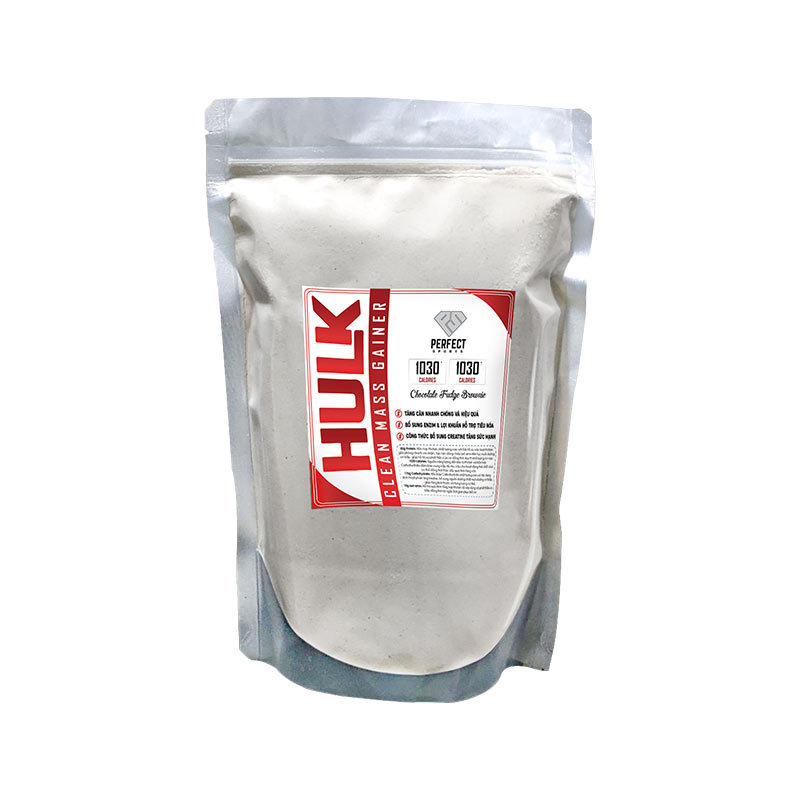 HULK CLEAN MASS GAINER- TÚI CHIẾT 1KG - Sữa Dinh Dưỡng Tăng Cân Cho Người Gầy