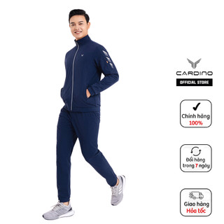 Bộ quần áo gió nam thu đông cardino vải thể thao cao cấp chính hãng bg016