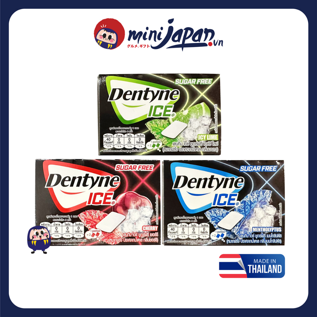 Kẹo cao su không đường Dentyne Ice Thái Lan - Kẹo singgum trái cây