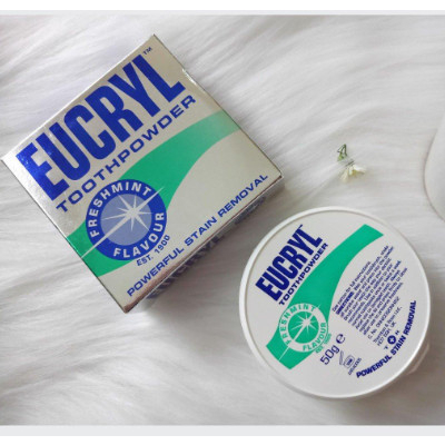 Bột Làm Trắng Răng Hương Bạc Hà EUCRYL Tooth Powder Freshmint 50g