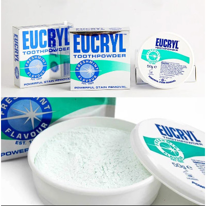 Bột Làm Trắng Răng Hương Bạc Hà EUCRYL Tooth Powder Freshmint 50g