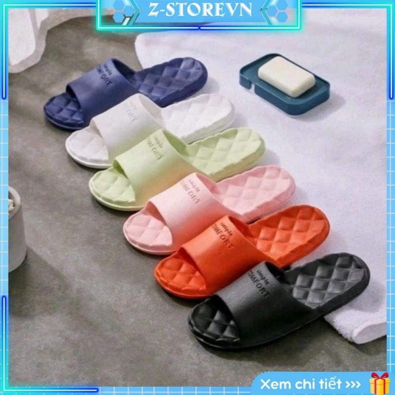 Dép Mang Trong Nhà,Văn phòng,Nhà tắm Simple Comfort siêu mềm, Chống Trơn Trượt (mẫu mới 2023)