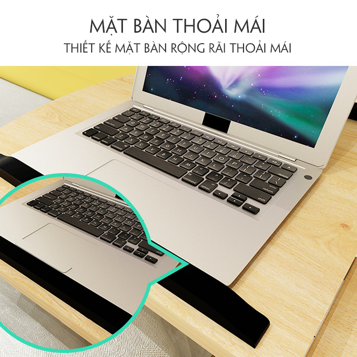 Bàn để máy tính có bánh xe di chuyển thông minh loại 1, bàn làm việc, bàn laptop