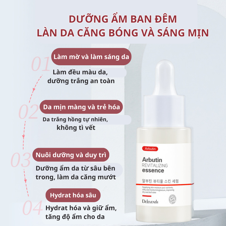 Serum Arbutin, Serum trắng da mờ thâm hiệu quả, làm sáng làm đều màu da, 37ml