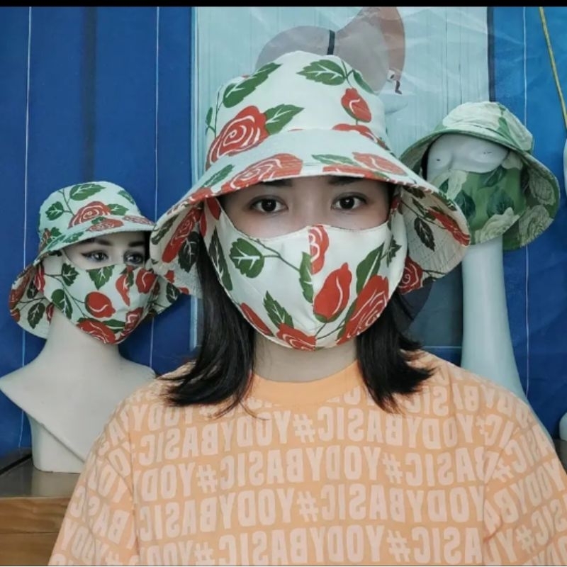 Nón Chống Nắng Họa Tiết Bông Sáng ship màu ngẫu nhiên