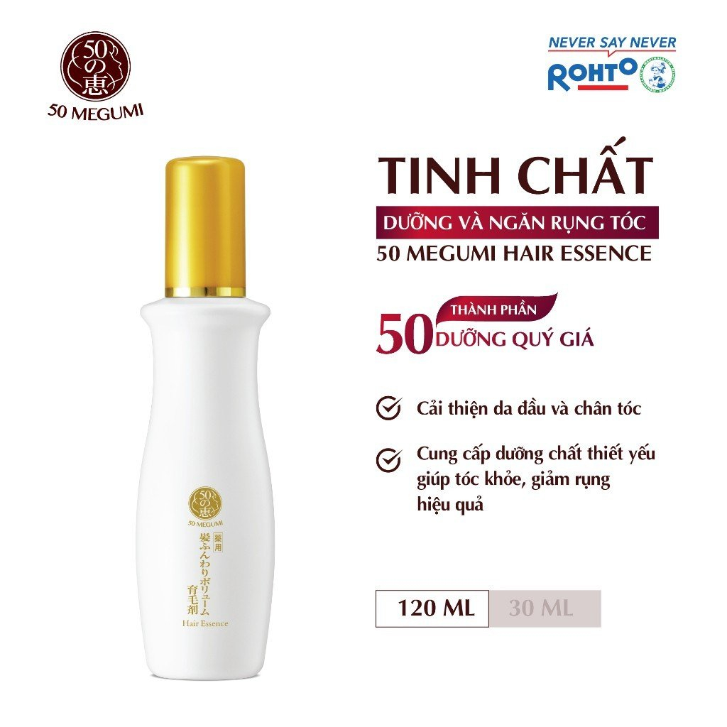 Bộ Gội + Xả Ngăn Rụng Tóc Megumi Thảo mộc Thiên Nhiên dành cho Da Đầu Yếu & Tóc Dễ Rụng 400ml & 250ml