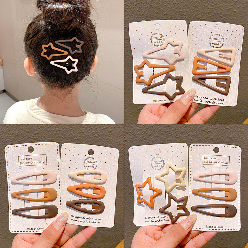 Kẹp tóc bấm/Cặp tóc mái màu pastel siêu dễ thương style Hàn Quốc SHP