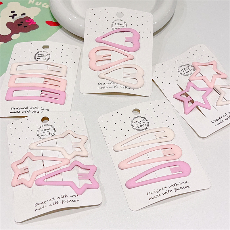 Kẹp tóc bấm/Cặp tóc mái màu pastel siêu dễ thương style Hàn Quốc SHP
