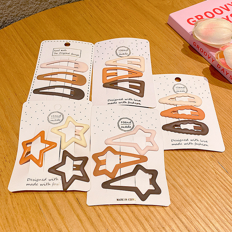 Kẹp tóc bấm/Cặp tóc mái màu pastel siêu dễ thương style Hàn Quốc SHP