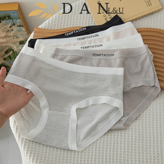Quần Lót Nữ Cotton Co Dãn Chữ TEMPTATION Năng Động Thoải Mái DAN L&U Q16