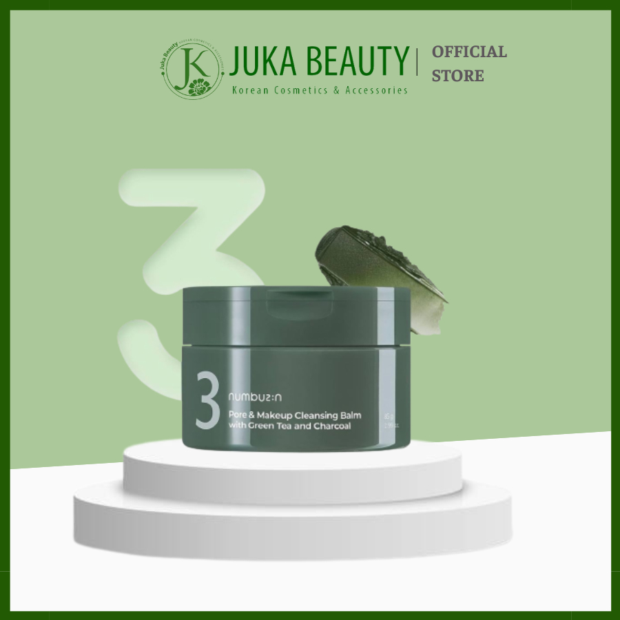 Sáp tẩy trang Numbuzin No.3 Pore & Make Up Cleansing Balm With Green Tea And Charcoal 85gr