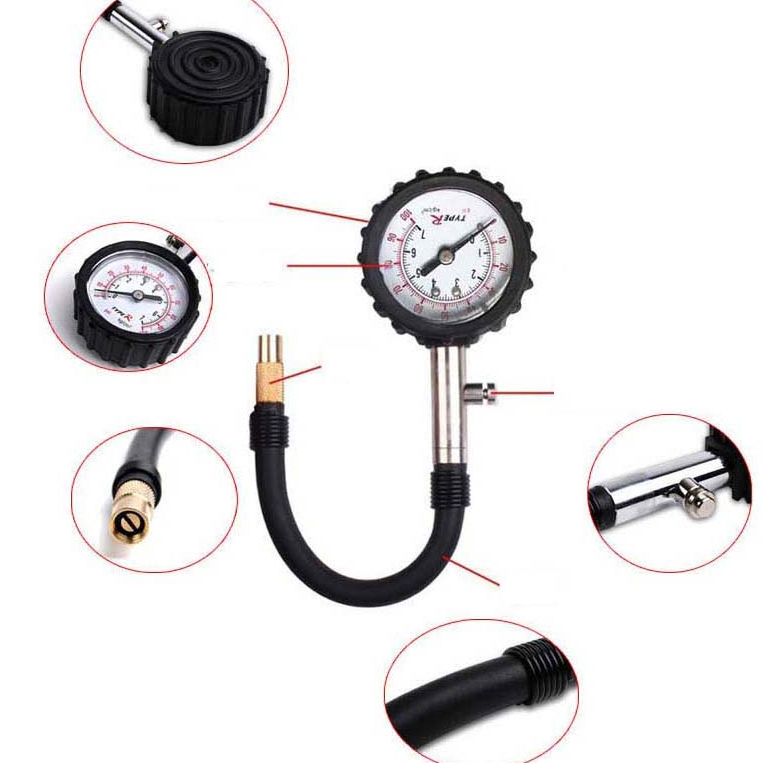 Đồng hồ đo áp suất hơi lốp xe ô tô,xe máy kiểm tra an toàn độ chính xác cao, thiết kế nhỏ gọn mang theo chất lượng cao