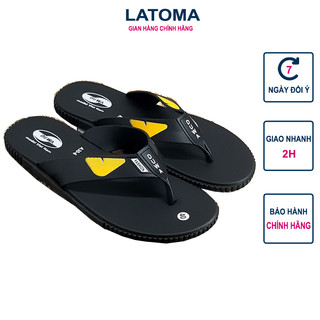 Dép xỏ ngón Nam Nữ họa tiết mắt cáo thời trang cao cấp Latoma TA4051 (Nhiều màu)