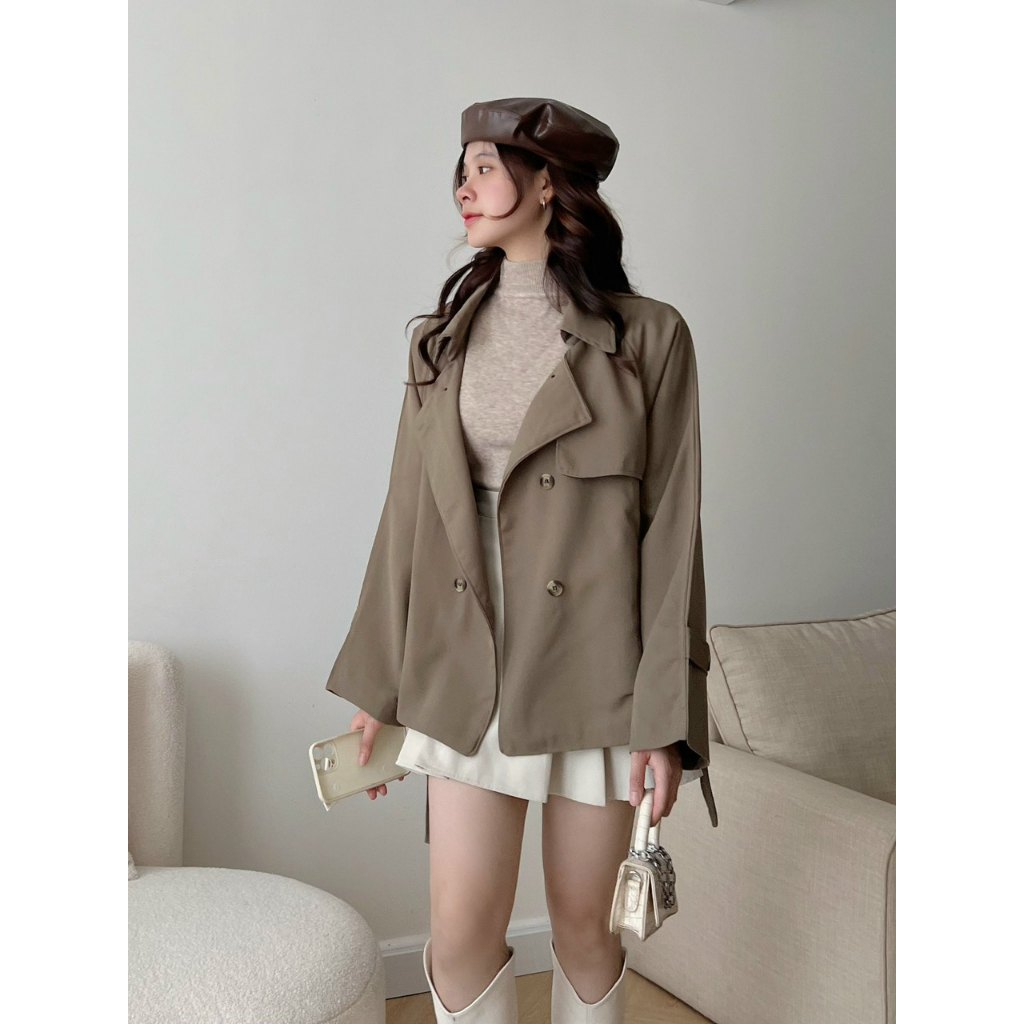Áo Khoác Mangto Dáng Ngắn, Form Rộng Quảng Châu, Hàng 2 Lớp, Loại 1, Full 4 Màu | BigBuy360 - bigbuy360.vn