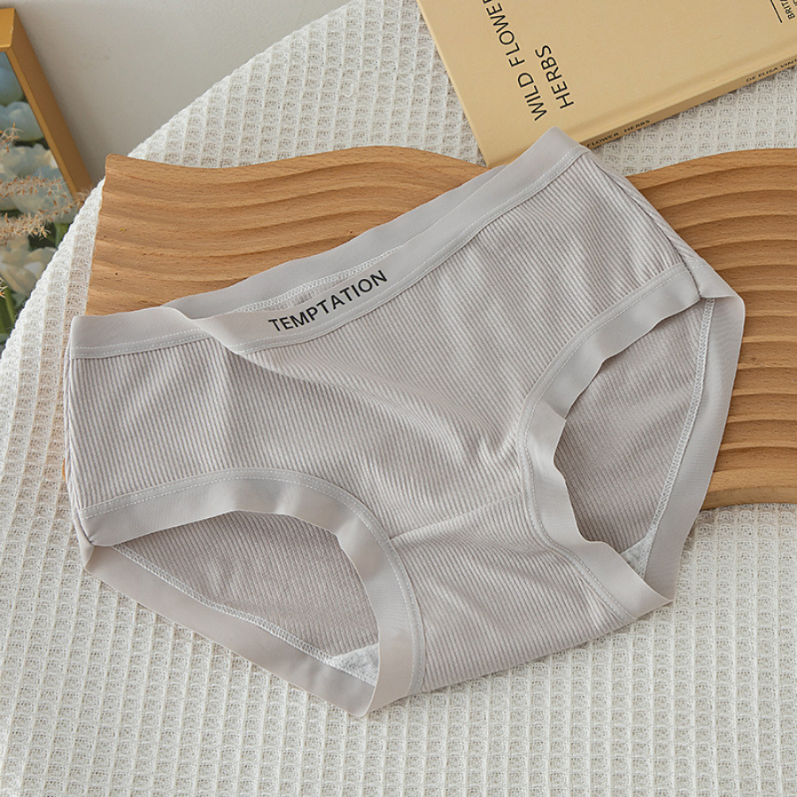 Quần Lót Nữ Cotton Co Dãn Chữ TEMPTATION Năng Động Thoải Mái DAN L&U Q16