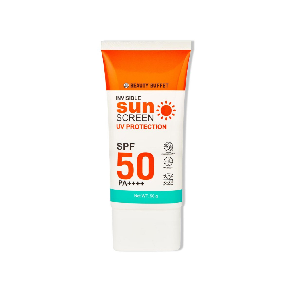 Kem chống nắng cho mặt Beauty Buffet Invisible Sunscreen UV Protection SPF 50 PA++++ 50g