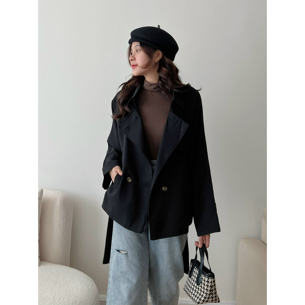Áo Khoác Mangto Dáng Ngắn, Form Rộng Quảng Châu, Hàng 2 Lớp, Loại 1, Full 4 Màu | BigBuy360 - bigbuy360.vn