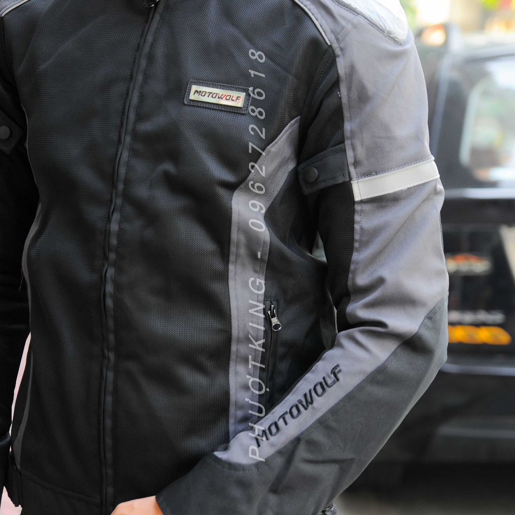 Bộ quần áo giáp MOTOWOLF chính hãng  - PHƯỢT KING