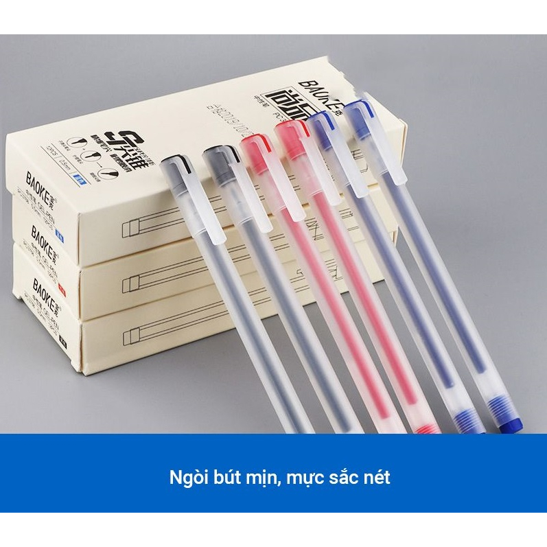 Bút Gel Nước Rõ Nét Baoke Phù Hợp Học Sinh, Sinh Viên