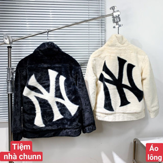 Áo Khoác Lông MLB NY Siêu Ấm Cho Nam Nữ lông thỏ mềm  mịn