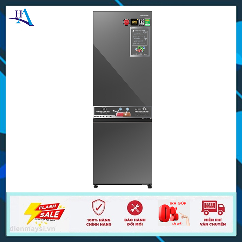 Tủ lạnh Panasonic Inverter 325 lít NR-BC361VGMV (Miễn phí giao tại HCM-ngoài tỉnh liên hệ shop)