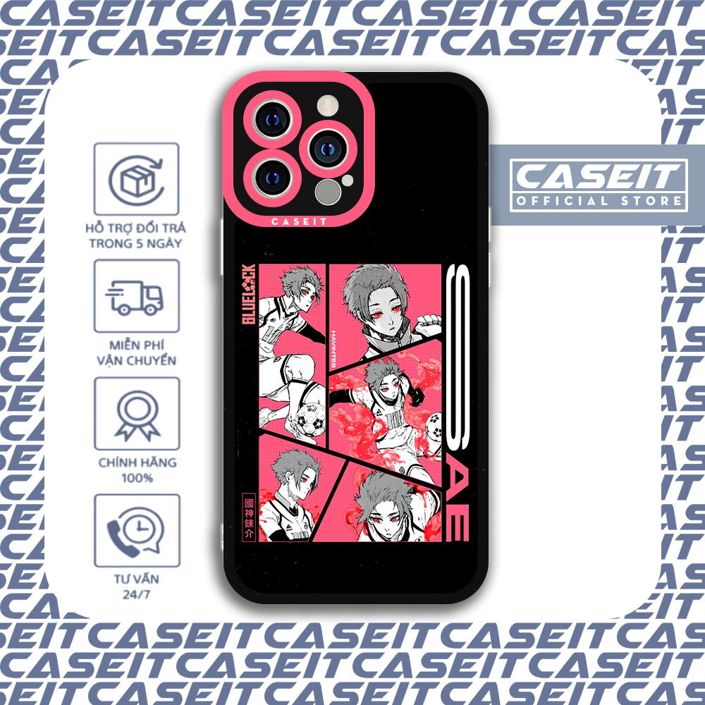 Ốp lưng iphone cạnh vuông Caseit Itochi Sae Blue Lock Anime aesthetic 8/8plus/x/xs/11/12/13/14/pro/m