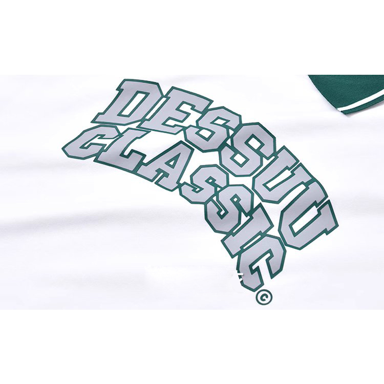 Áo sweater nỉ cổ bẻ dài tay Dessuu in chữ Dessuu Classic