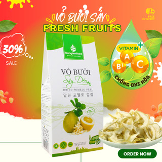 Vỏ bưởi sấy dẻo Nông Lâm Food, đồ ăn vặt healthy giảm cân dinh dưỡng vitamin