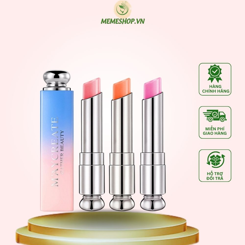Son Dưỡng Môi Có Màu Nội Địa Trung Chính Hãng Maycreate, Giúp Mội Căng Mọng, Giảm Khô Môi, Giảm Thâm Môi