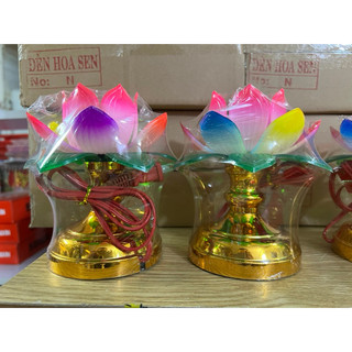 Đèn thờ cúng hoa sen
