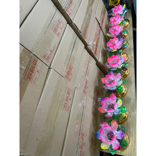 [ Combo 2 cây ] Đèn Thờ Cúng Hoa Sen ( thay bóng dể dàng )